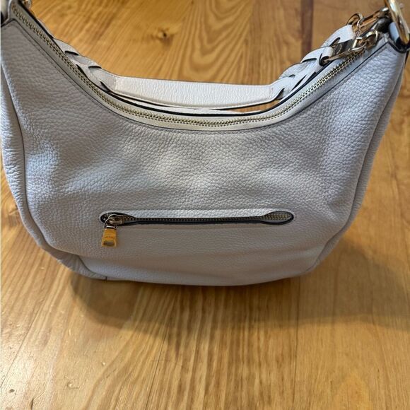 COACH Jules Hobo Leather Shoulder Handbag White C9190 - Picture 13 of 16